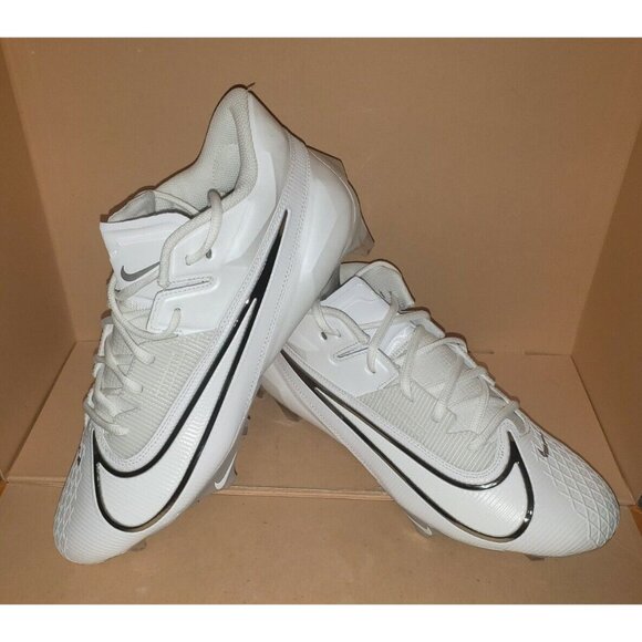 NIKE VAPOR EDGE ELITE 360 2 CLEATS WHITE FOOTBALL LACROSSE MEN\'S SIZES NWOB main image 6